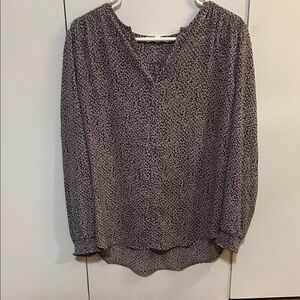 Monday Fun Deep Purple Floral Women's Blouse